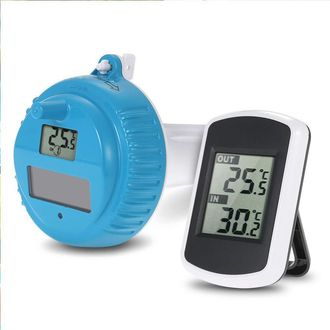 OEM Term&oacute;metro Flotante - Pantalla Digital Inal&aacute;mbrica - Energ&iacute;a Solar - Rango -20 &deg;c A 50 &deg;c - Estanqueidad Ipx8 - Para Piscina Spa Jacuzzi - 1 Unidad