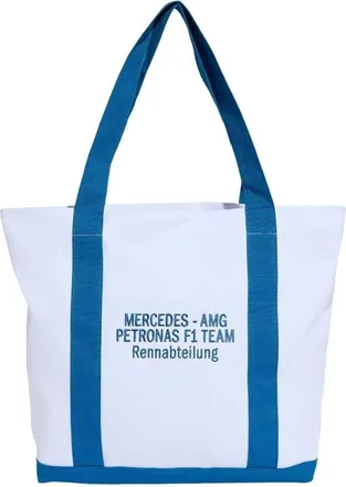 adidas x Mercedes AMG Petronas Formula 1 Team Blue Wonder Tote Bag White Dark Marine KW1994