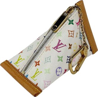 Louis Vuitton Blanc White Monogram Multicolore Coin Purse/Coin Case (Pre-Owned)