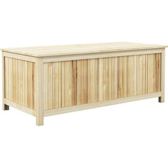 OUTSUNNY Baule da Esterno 172L in Legno di Abete 100x50x43cm Finitura Naturale