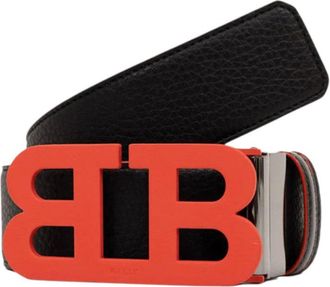 Bally 6303773 Mens Mirror Buckle Adjustable Reversible Belt