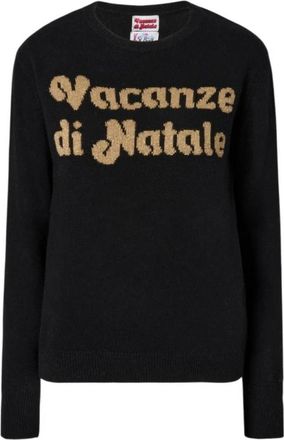 MC2 Saint Barth New Queen Sweater - Dames - Ronde hals truien - Zwart - L - Wol - Truien & Vesten