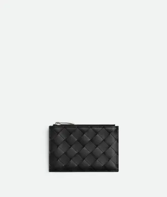 Bottega Veneta Intrecciato Zipped Card Case - Bottega Veneta