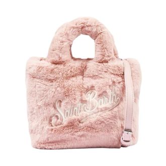 MC2 Saint Barth Vanity Mini Soft Fur - unisex - Tassen - Roze - Maat: ONE Size Poliester