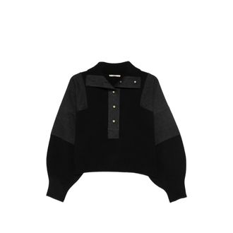 Sessun Colour-block High-neck Sweater
