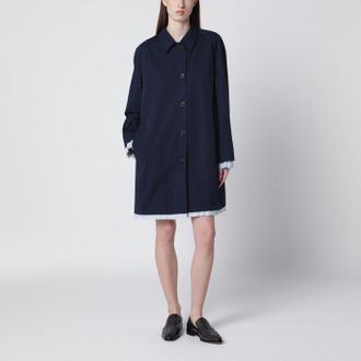 Miu Miu Blue cotton overcoat