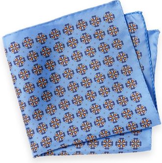 Paul Fredrick Medallion Silk Pocket Square