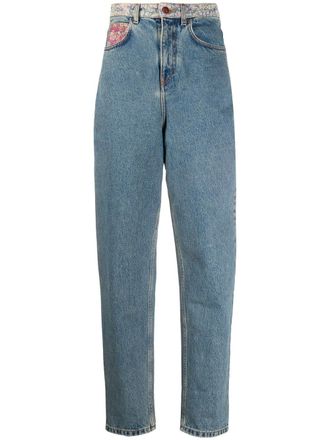 Philosophy di Lorenzo Serafini Jeans mom a vita alta - Blu
