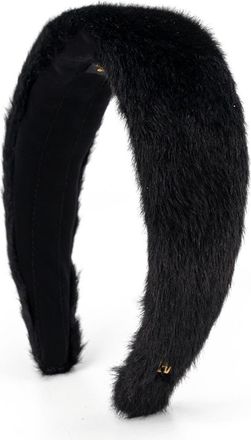Alexandre de Paris Faux Fur headband in Black at Nordstrom