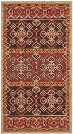 Safavieh Alfombra atrevido y brillante de poli&eacute;ster rojo/marr&oacute;n, 122 x 170 cm