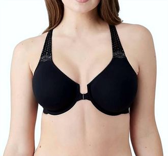 Wacoal Soft Embrace Frontclosure Racerback Bra In Black