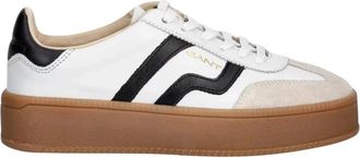 GANT Cuzmani Sneakers - Dames - Sneakers - Wit - 42 EU - Leer - Schoenen
