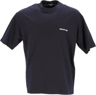Balenciaga Tops, Dames, Blauw, S, Katoen, Cotton tops