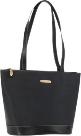 Burberry Pre-owned Tote Bags, female, Black, Size: ONE SIZE Pre-owned Leather Tote Bag