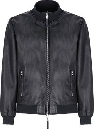 The Jack Leathers Navy Blue Dennis Reversible Leather Jacket