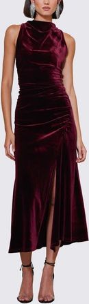 Bishop + Young Elle Velvet Halter Dress in Scarlette at Nordstrom, Size X-Small