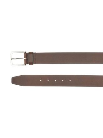 HUGO BOSS Cowhide Leather Belt - Brown