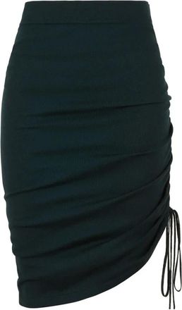 P.A.R.O.S.H. Pencil Rok - Dames - Kokerrokken - Groen - M - Wol - Rokken