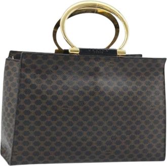 Celine Pre-owned Handbags, female, Black, Size: ONE SIZE Pre-owned Vintage Macadam Hand Bag