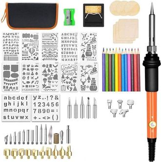 OEM Kit Para Pirograbado De Madera, 60 W Con Control De Temperatura, L&aacute;piz Para Madera, Herramientas De Grabado, Puntas Para Grabado En Madera, Puntas Par
