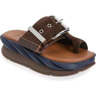 4CCCCees Mellow Glow Platform Sandal in Choco at Nordstrom, Size 8.5Us