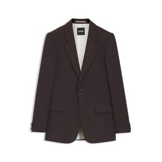 BOSS Relaxed-fit jacket in twill