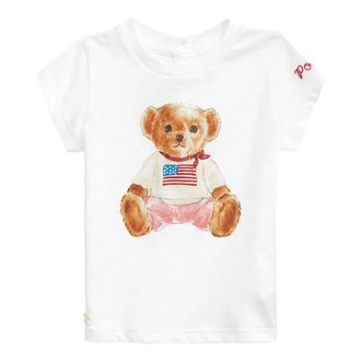 Polo Ralph Lauren unisex, Top, Bianco, 3 M, new