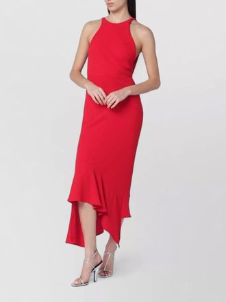 Andamane carmen dress asymmetric hem open back