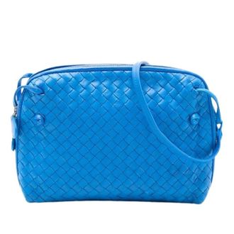 Bottega Veneta Pre-owned Cross Body Bags, female, Blue, Size: ONE SIZE Pre-owned Nodini Crossbody Bag