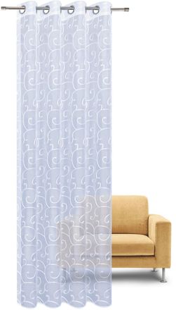 Gerster Gardine »Rachel« Ösen 1 Stk. tlg. Ösenschal bestickt allover