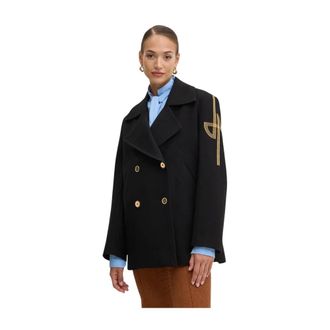 Patou Jassen, Dames, Zwart, M, Wol, Korte Dubbele-Rijjas