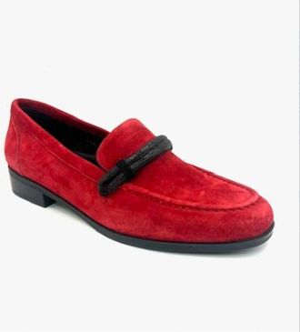 Vaneli Womens Karida Suede Loafer In Red