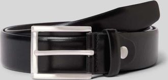 Christian Berg Glattleder-G&uuml;rtel mit Dornschlie&szlig;e in Black, Gr&ouml;&szlig;e 100