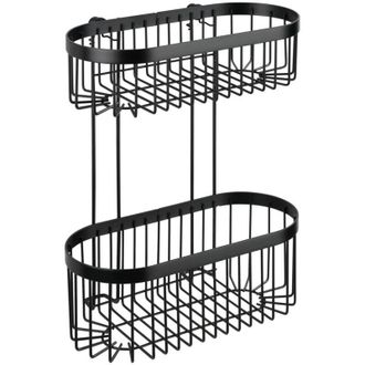 WENKO Cesto Doble Wenko Colecci&oacute;n Classic Plus, Negro