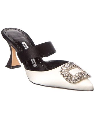 Manolo Blahnik Scapetamu 70 Satin Mule