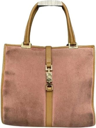 Gucci Pre-owned Handbags, female, Pink, Size: ONE SIZE Pre-owned Vintage Handbag