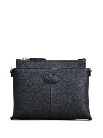 Tod's Di leren kleine tas - Zwart
