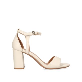 Kurt Geiger Womens Faryn 2 Sandals - White material_Synthetic - Size UK 8