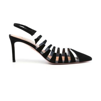 Aquazzura Pumps, female, Black, 3 UK, Black Transparent Slingback Heels