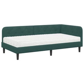 vidaXL Estructura De Cama En Esquina Verde Oscuro 100 X 200 Cm Vidaxl
