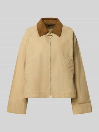 Barbour Blouson aus reiner Baumwolle Modell CAITLIN in Beige, Gr&ouml;&szlig;e 34
