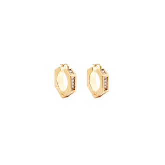 Elisabetta Franchi Earrings, female, Yellow, Size: ONE SIZE Earrings with rhinestones