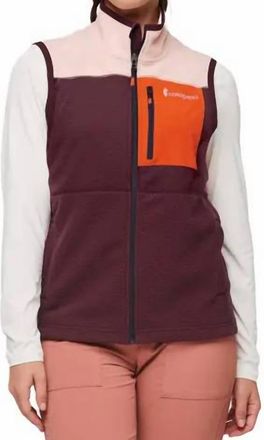 Cotopaxi Abrazo Fleece Vest In Rosewood/wine