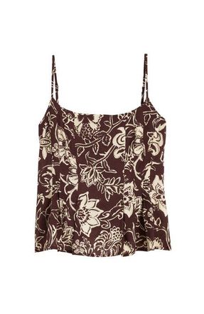 Madewell Darted Peplum Camisole in Dark Brown at Nordstrom, Size 14