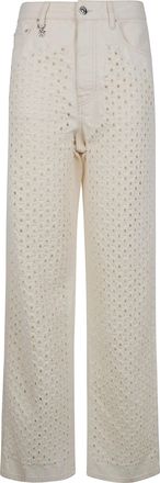Amiri Boucle Denim Straight Jeans