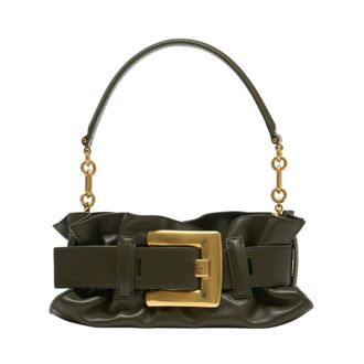 Balmain Anthem Mini Shoulder Bag - female - Balmain - Shoulder Bags - Green - ONE SIZE - Bags