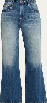 R13 Joan Cropped Flare Jeans
