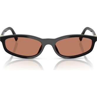 Miu Miu 54mm Irregular Sunglasses in Black/brown at Nordstrom