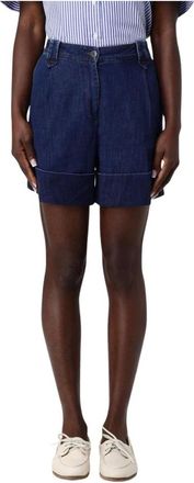 Fay Denim Shorts, female, Blue, Size: W27 Blue Denim Shorts for Women