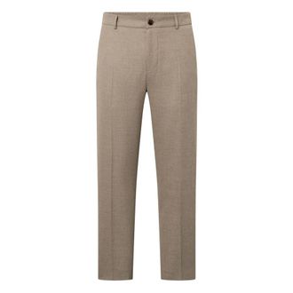 Joop Broeken, Heren, Beige, L, Leer, River Kostuumbroek